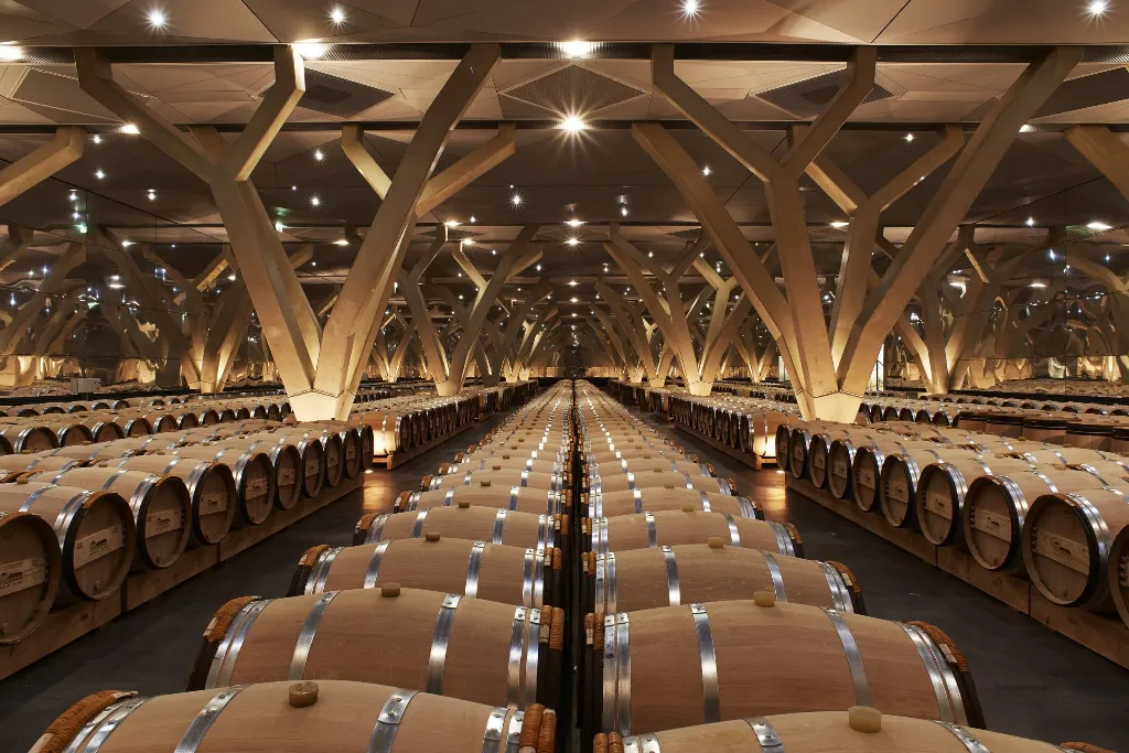 Chateau+Talbot+barrel+cellar.webp